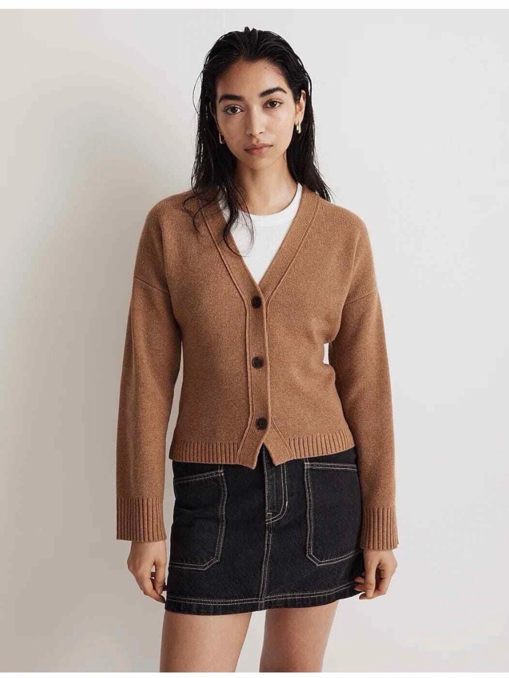 MADEWELL MERINO WOOL BLEND CARDI